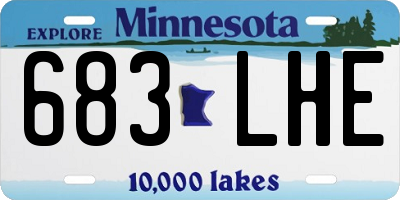 MN license plate 683LHE