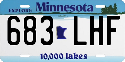 MN license plate 683LHF