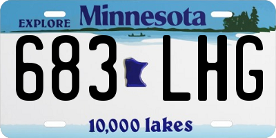 MN license plate 683LHG