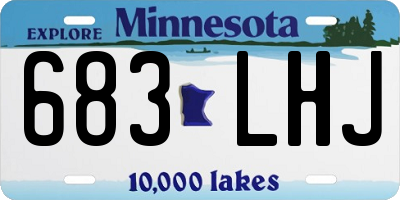 MN license plate 683LHJ