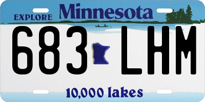 MN license plate 683LHM