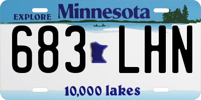 MN license plate 683LHN