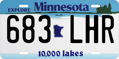 MN license plate 683LHR