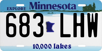 MN license plate 683LHW