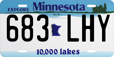 MN license plate 683LHY