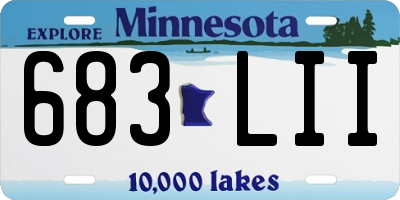 MN license plate 683LII