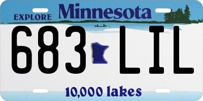MN license plate 683LIL