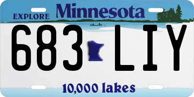 MN license plate 683LIY