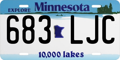 MN license plate 683LJC