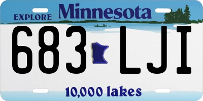 MN license plate 683LJI