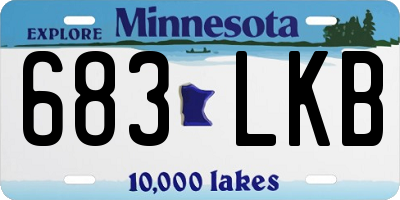 MN license plate 683LKB