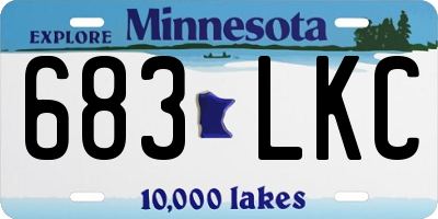 MN license plate 683LKC