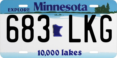 MN license plate 683LKG