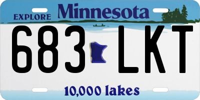 MN license plate 683LKT