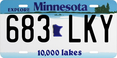 MN license plate 683LKY