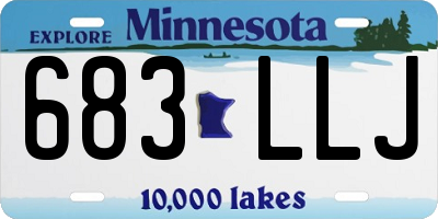 MN license plate 683LLJ