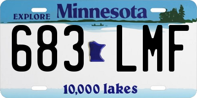 MN license plate 683LMF