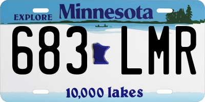 MN license plate 683LMR