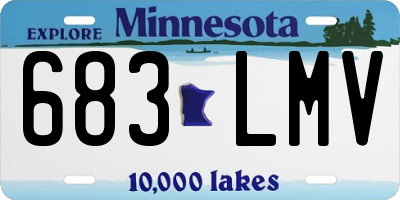 MN license plate 683LMV