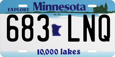 MN license plate 683LNQ