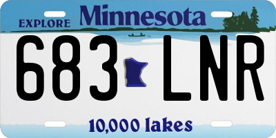MN license plate 683LNR