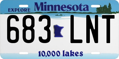 MN license plate 683LNT