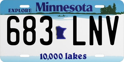 MN license plate 683LNV