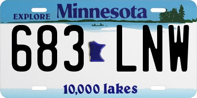 MN license plate 683LNW