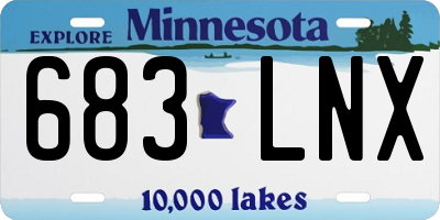 MN license plate 683LNX