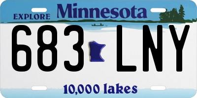 MN license plate 683LNY