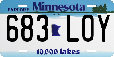 MN license plate 683LOY