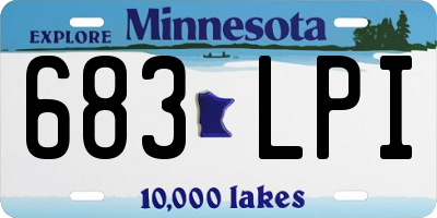 MN license plate 683LPI