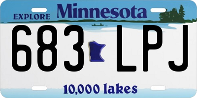 MN license plate 683LPJ
