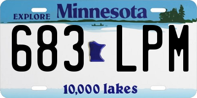MN license plate 683LPM