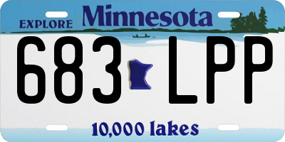 MN license plate 683LPP