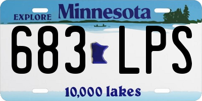 MN license plate 683LPS