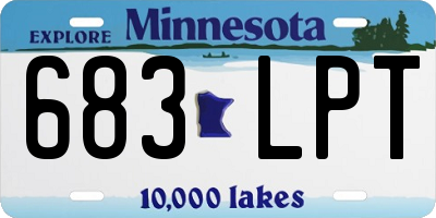 MN license plate 683LPT