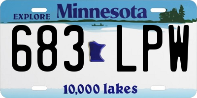 MN license plate 683LPW