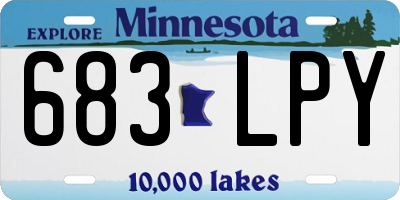 MN license plate 683LPY