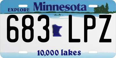 MN license plate 683LPZ