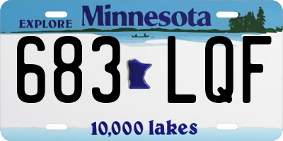 MN license plate 683LQF