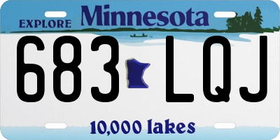 MN license plate 683LQJ