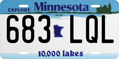 MN license plate 683LQL