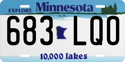 MN license plate 683LQO