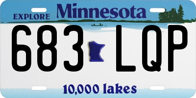 MN license plate 683LQP