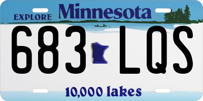 MN license plate 683LQS
