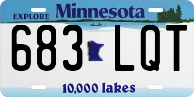 MN license plate 683LQT