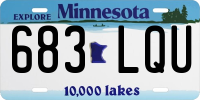 MN license plate 683LQU