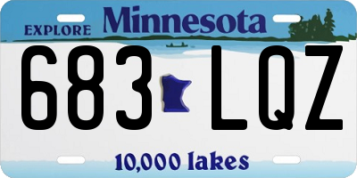 MN license plate 683LQZ