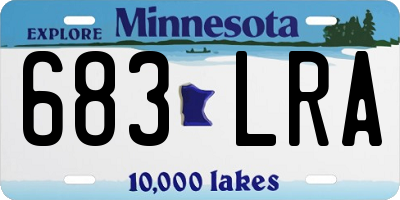 MN license plate 683LRA